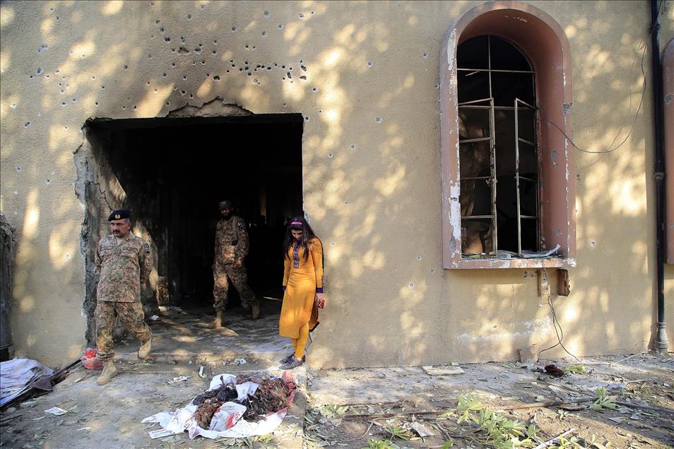 Army-run school is viewed after Taliban attack in Pakistan