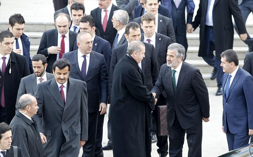 Cumhurbaşkanı Erdoğan, Katar Emiri Temim ile Cuma namazını kıldı