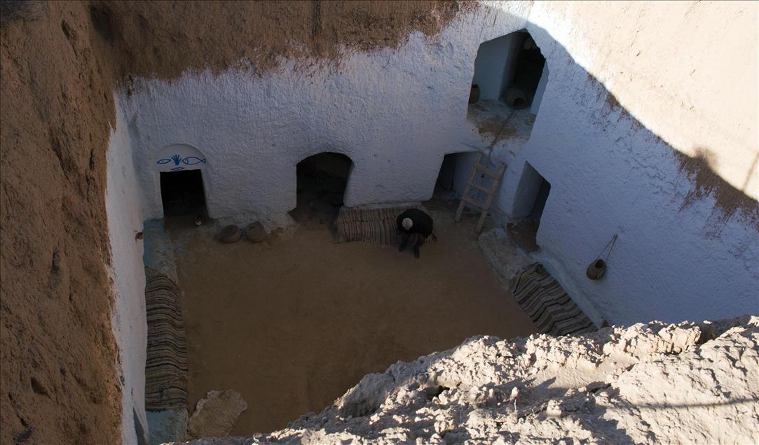 Rustic Troglodyte Houses in Tunisia's Matmata