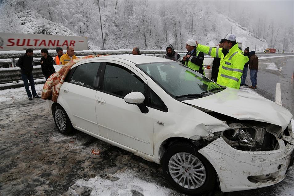 Bolu Dağı'nda trafik kazaları
