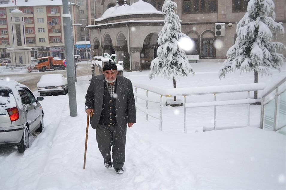 Yozgat'ta kar yağışı