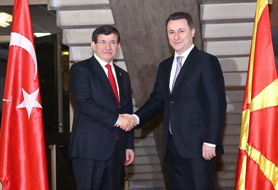 Başbakan Davutoğlu, Makedonya'da