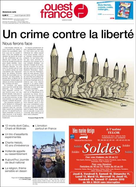 Paris Saldırısının Fransa Basınındaki Yansımaları