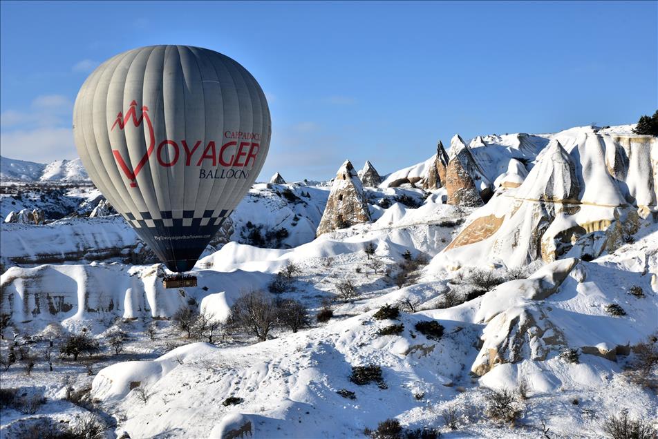 Kapadokya’da eksi 20 derecede balon keyfi