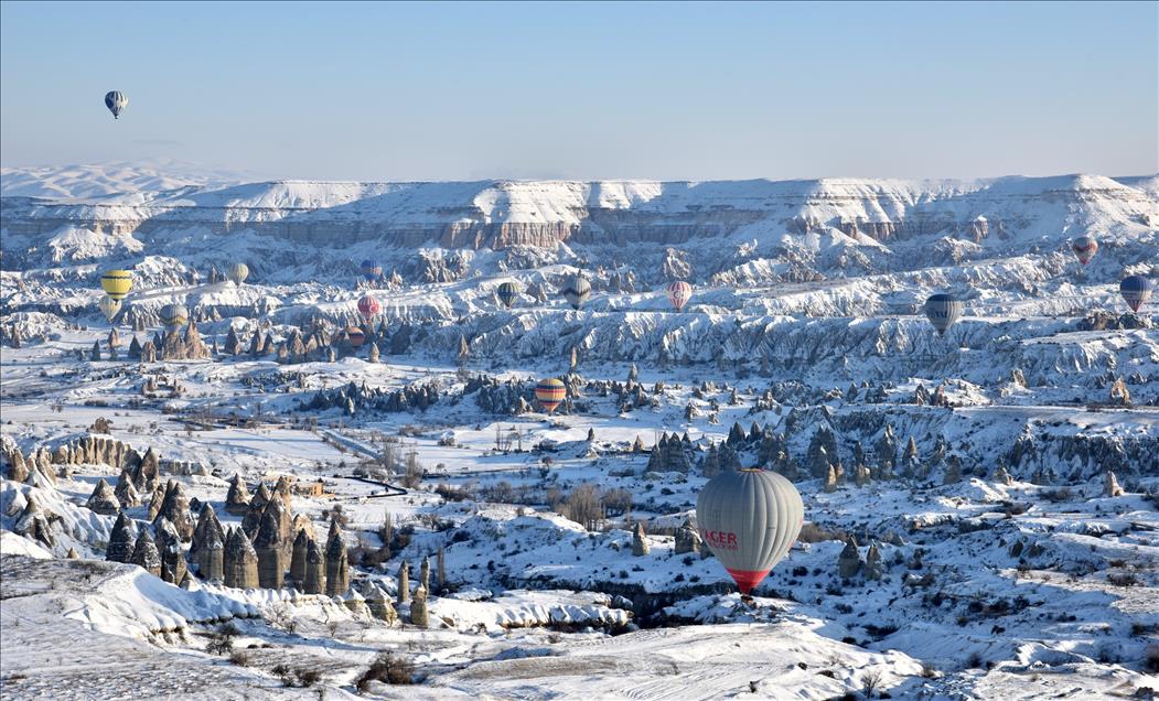 Kapadokya’da eksi 20 derecede balon keyfi