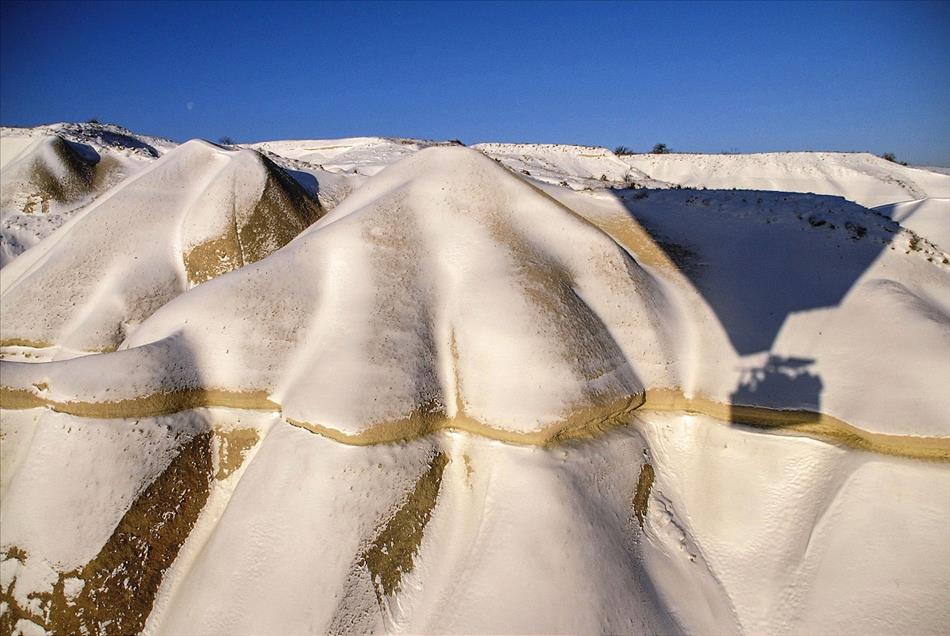Kapadokya'da sıfırın altında balon turu