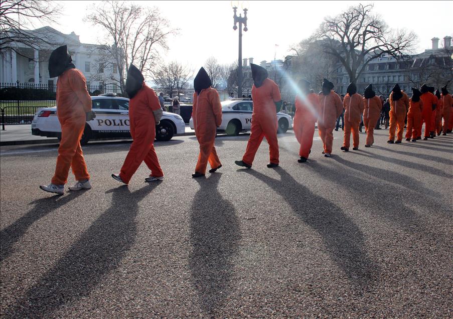Guantanamo Bay protest in Washington