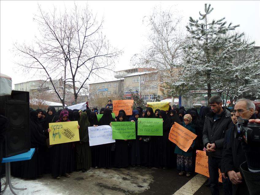 Bingöl'de "Charlie Hebdo" protestosu