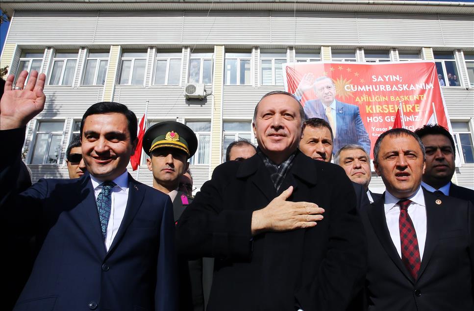 Cumhurbaşkanı Erdoğan, Kırşehir'e geldi