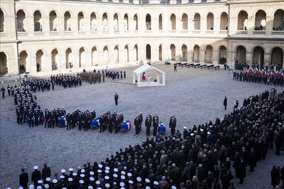 State funeral for 9 french servicemen in Paris