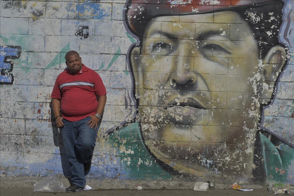 Venezuelans hold a parade on the 23rd anniversary of coup attempt in Caracas