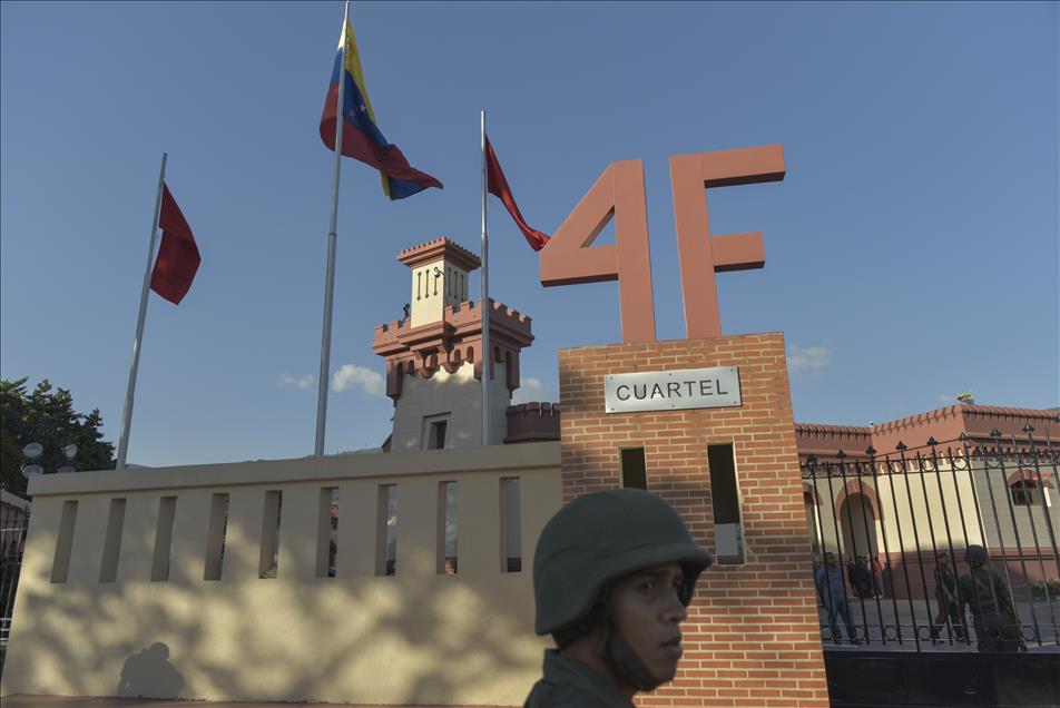 Venezuelans hold a parade on the 23rd anniversary of coup attempt in Caracas