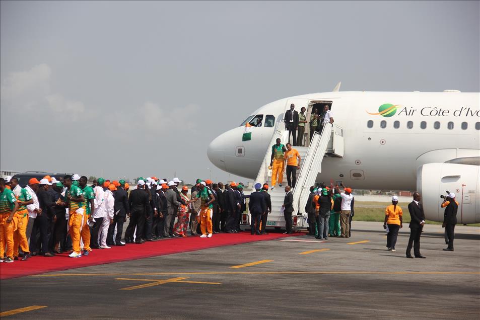 African Cup of Nations champions Ivory Coast welcomed in Abidjan