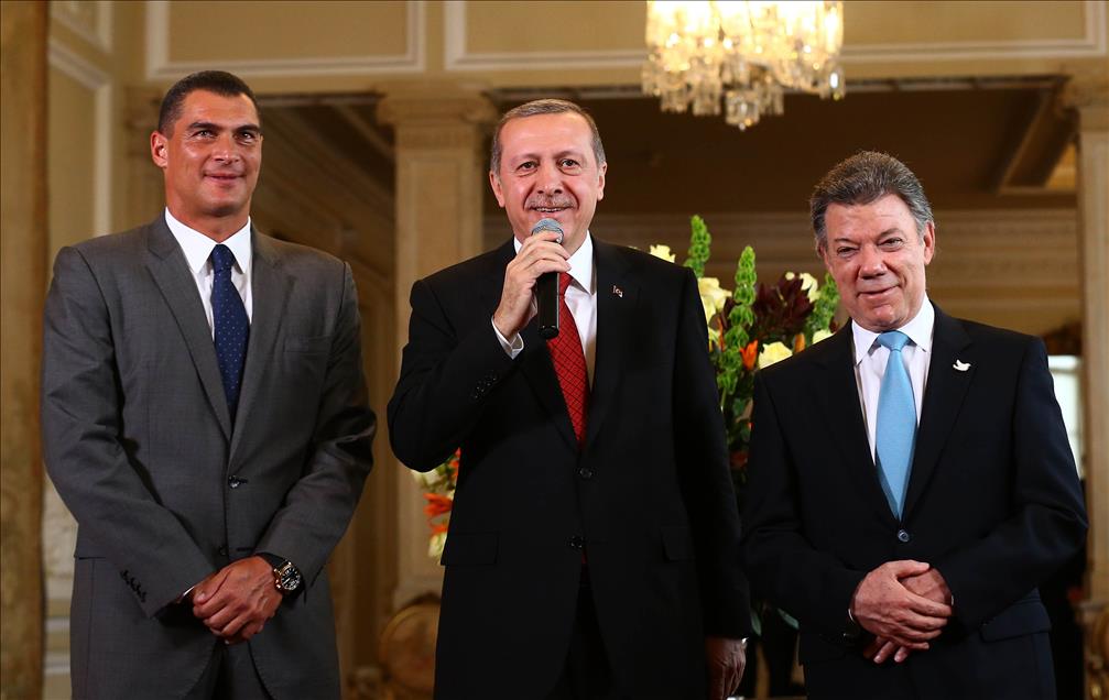 Cumhurbaşkanı Recep Tayyip Erdoğan Kolombiya’da