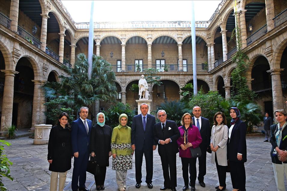 Cumhurbaşkanı Erdoğan Küba'da