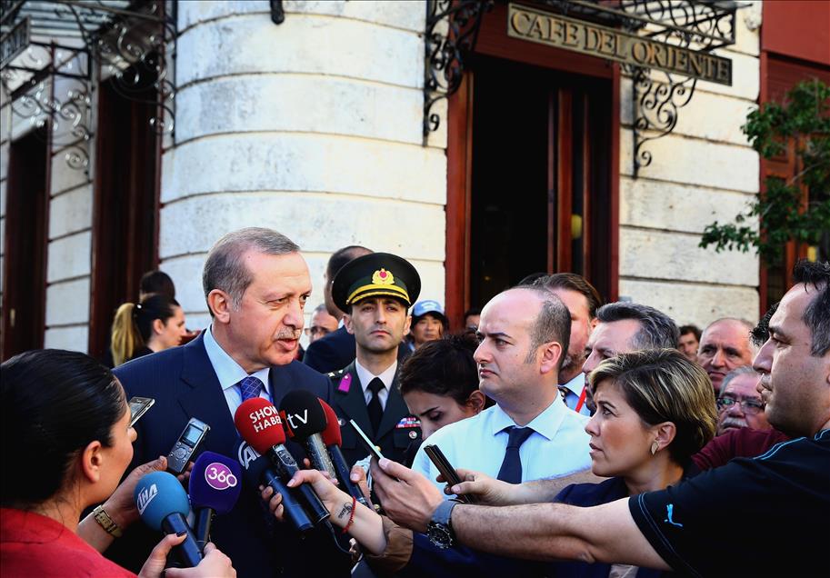 Cumhurbaşkanı Erdoğan Küba'da