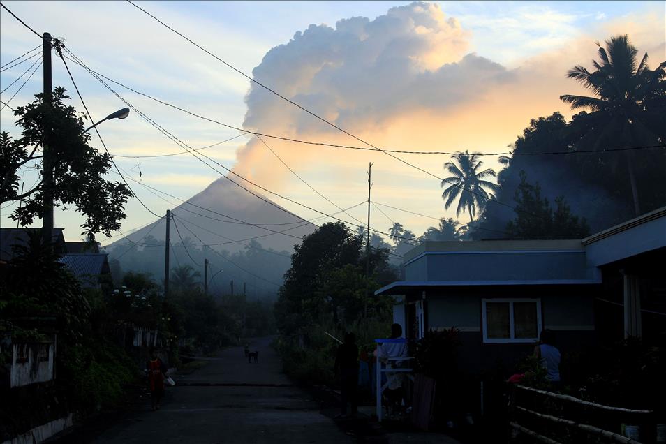 Eruption Of Mount Soputan Volcano In Indonesia