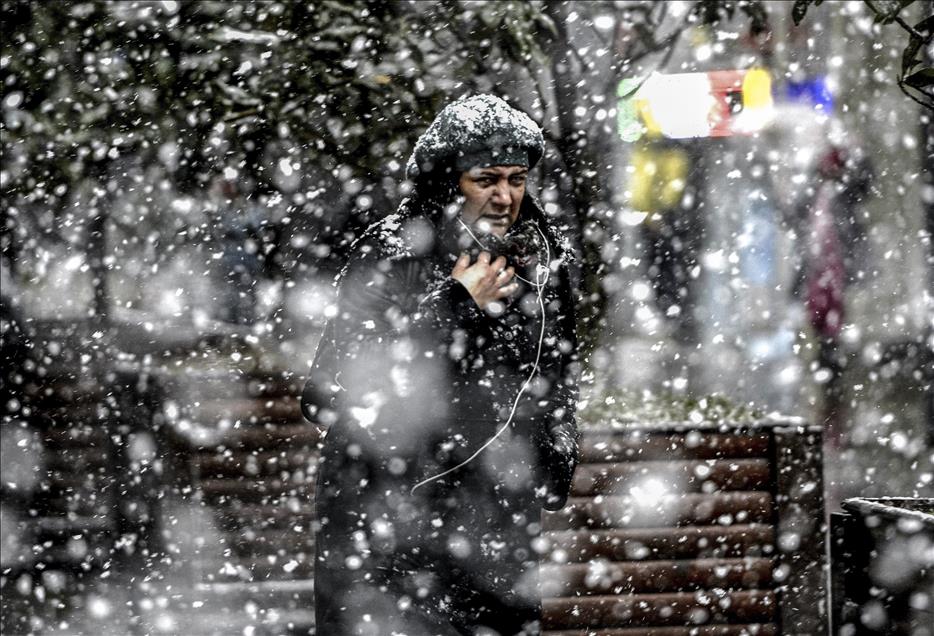 Snowy winter in Turkey