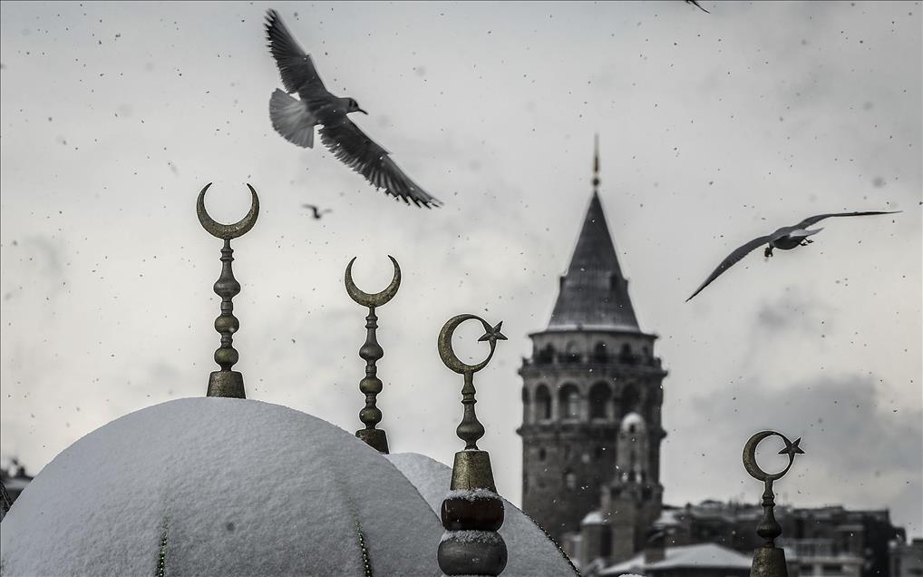 Snowfall in Turkey