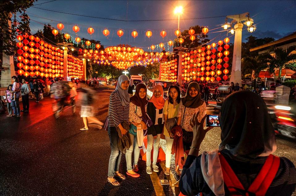 Latern Festival during Chinese Lunar New Year in Indonesia