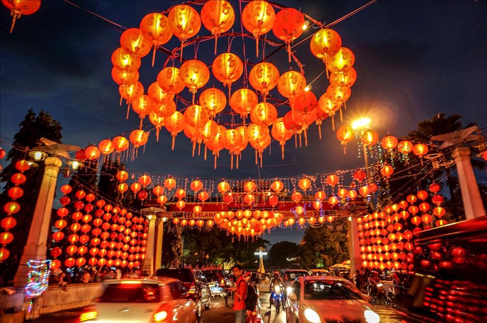 Latern Festival during Chinese Lunar New Year in Indonesia