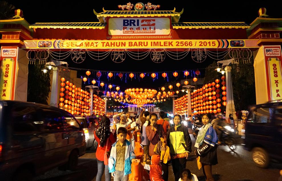 Latern Festival during Chinese Lunar New Year in Indonesia