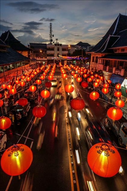 Latern Festival during Chinese Lunar New Year in Indonesia