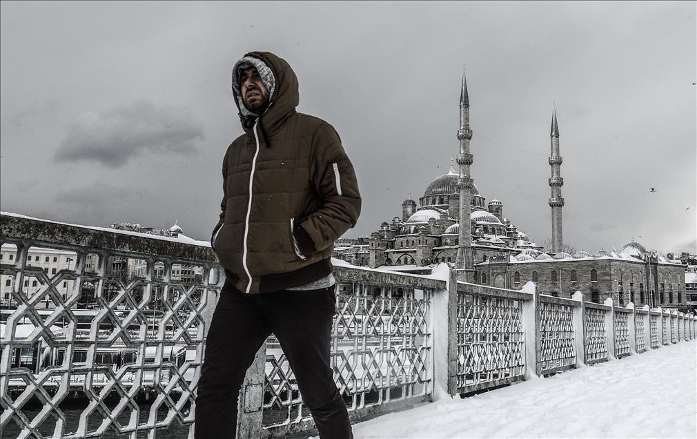 Snowy winter in Turkey