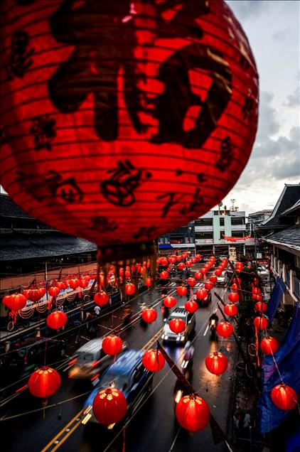 Latern Festival during Chinese Lunar New Year in Indonesia