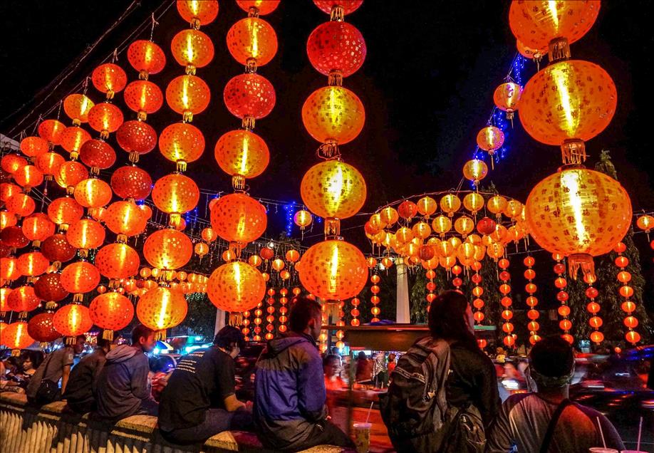 Latern Festival during Chinese Lunar New Year in Indonesia