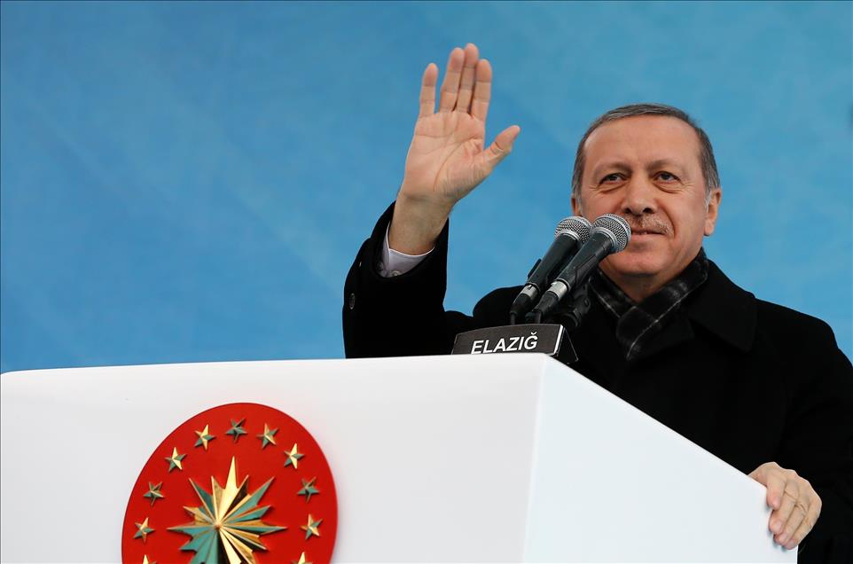 Cumhurbaşkanı Erdoğan, Elazığ'da