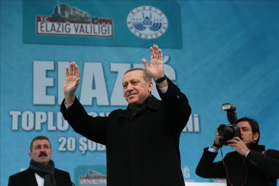 Cumhurbaşkanı Erdoğan, Elazığ'da