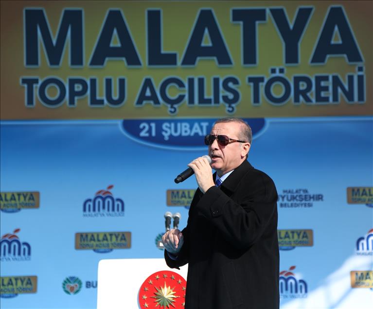 Cumhurbaşkanı Erdoğan, Malatya'da