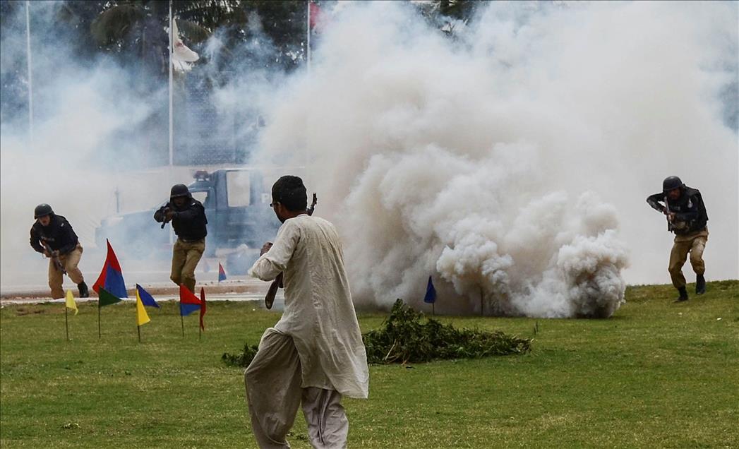 Graduation ceremony at police academy in Karachi