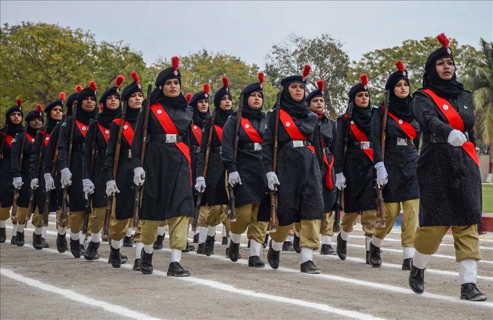 Graduation ceremony at police academy in Karachi