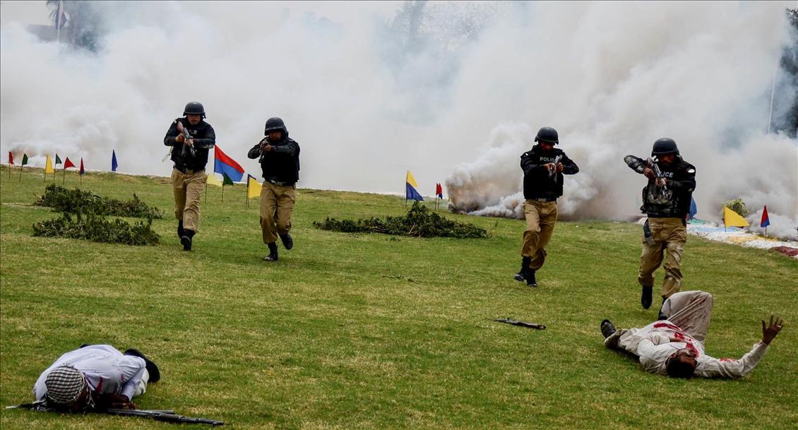 Graduation ceremony at police academy in Karachi