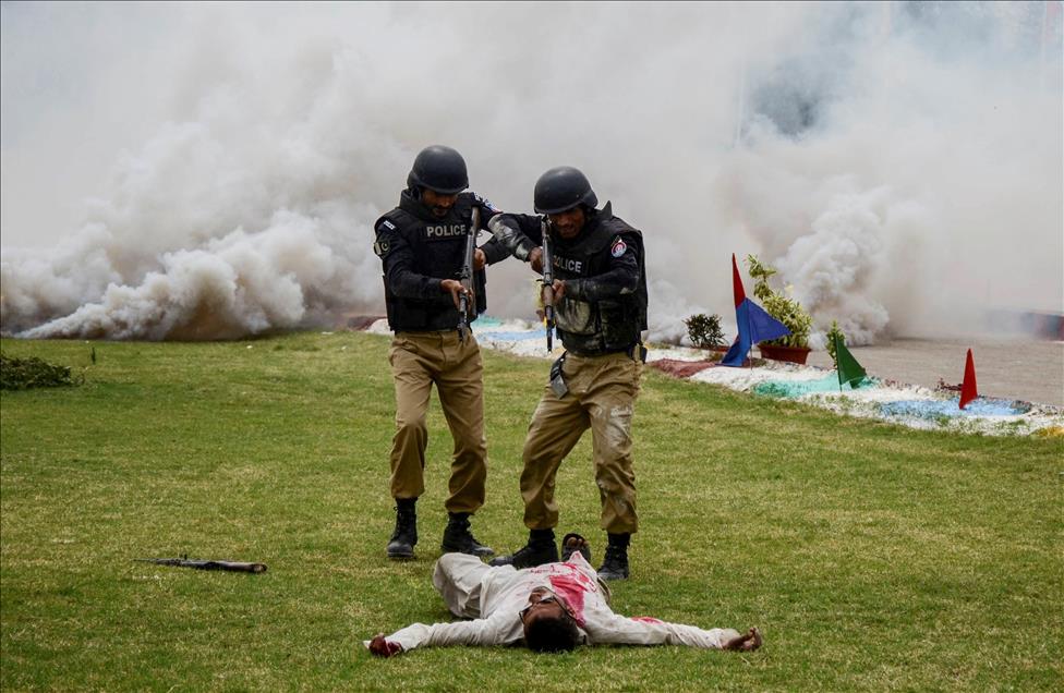 Graduation ceremony at police academy in Karachi