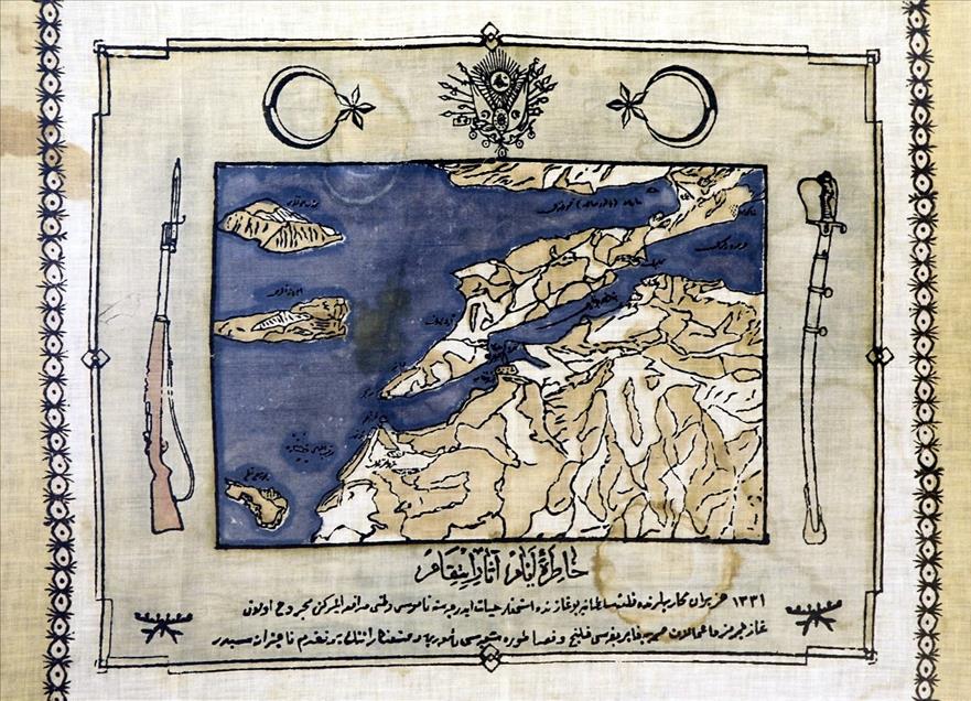 Mendilde kalan işgal bayrağı