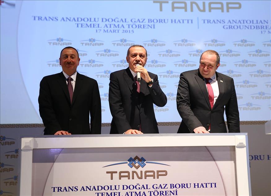 TANAP'ın temeli atıldı