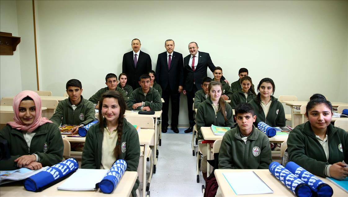 Recep Tayyip Erdoğan - İlham Aliyev - Giorgi Margvelaşvili