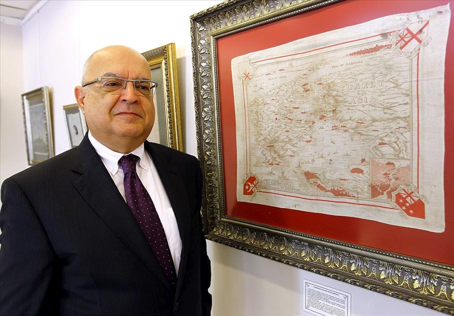 Mendilde kalan işgal bayrağı