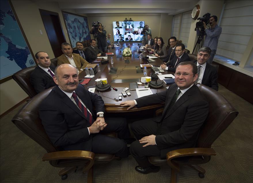 Sağlık Bakanı Mehmet Müezzinoğlu, AA Editör Masası'nda