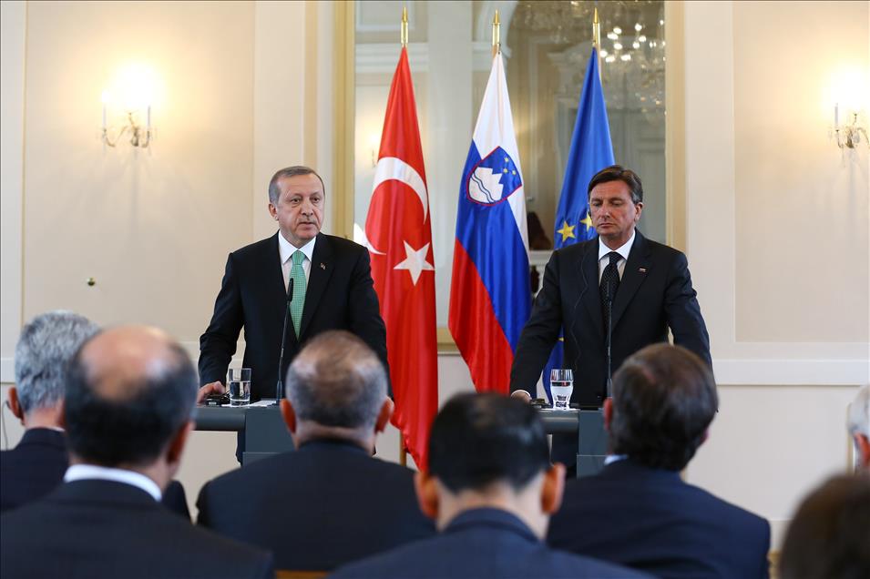 Cumhurbaşkanı Erdoğan, Slovenya'da