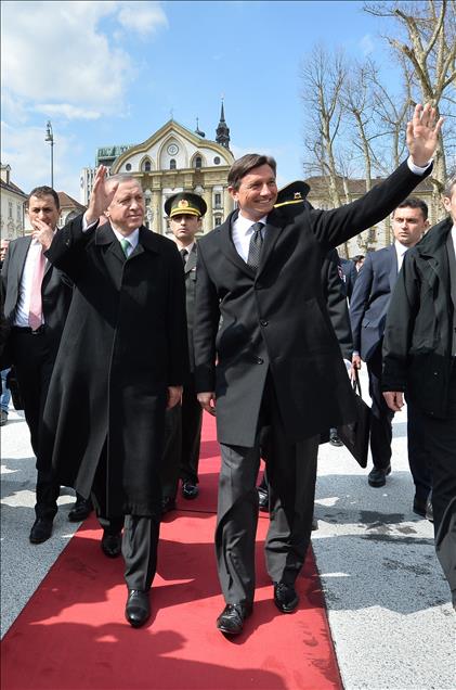 Cumhurbaşkanı Erdoğan Slovenya'da