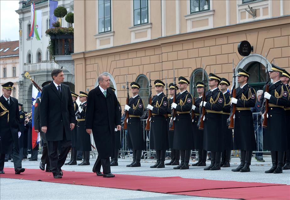 Cumhurbaşkanı Erdoğan Slovenya'da