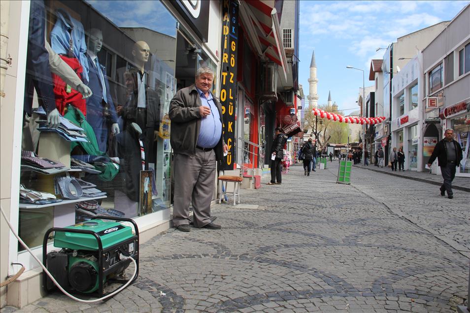Edirne'de elektrik kesintisi