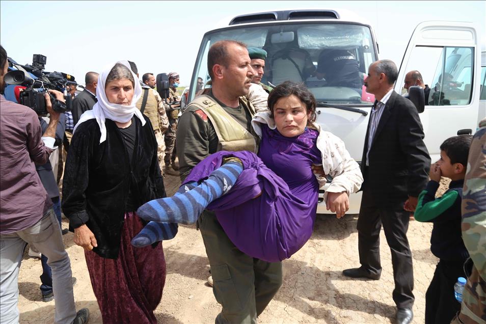DAEŞ'in serbest bıraktığı Yezidiler