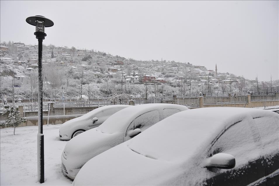 Ankara'da kar yağışı