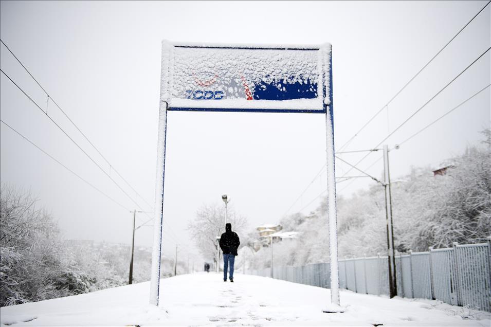 Ankara'da kar yağışı