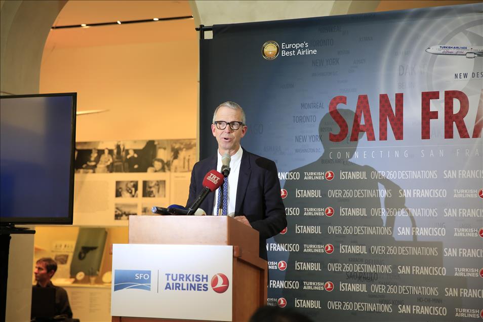 San Francisco Havaalanında THY İçin Tören Düzenlendi